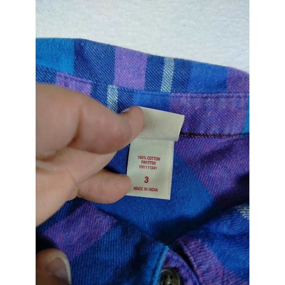 Mossimo Flannel Shirt Womens 3X Multicolor Plaid Cabincore Cozycore Outdoors